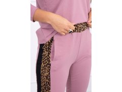 Sada s&nbsp;leopardím potiskem tmavě růžová 4