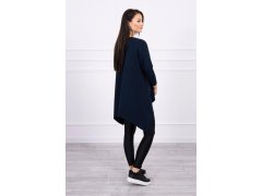 Darling tunika s potiskem námořnická modř S/M - L/XL 2