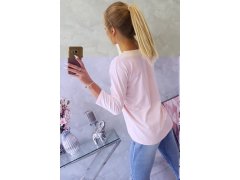 Halenka s 3D grafikou kočky pudrově růžová 4