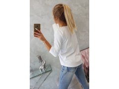 Halenka s grafikou 3D Watch bílá 4