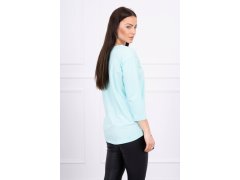 Halenka s grafikou 3D Bird mint 2