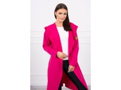 Dlouhá pláštěnka s&nbsp;kapucí fuchsiová 1