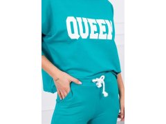 Sada Queen s potiskem zelená 3