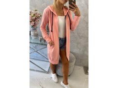 Mikina s&nbsp;kapucí lososová 4