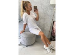 Bílý set top+legíny 5