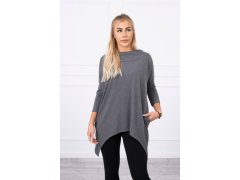 Mikina s potiskem kola graphite melange 2