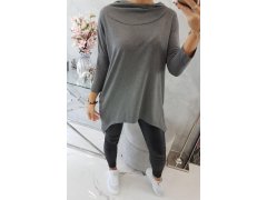 Mikina s potiskem kola graphite melange 4