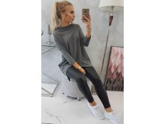 Mikina s potiskem kola graphite melange 6