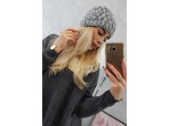 Čepice K156 šedá + fialová 4