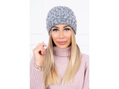 Čepice K156 šedá + fialová 5