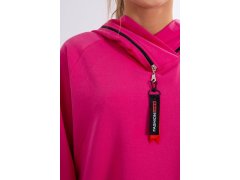 Tunika na zip s&nbsp;kapucí Oversize fuchsiová 2