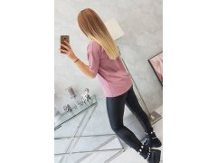 Tmavě růžová halenka s potiskem Magic 6