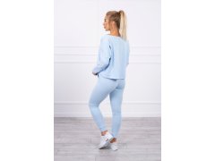 Souprava s oversize halenkou modré barvy 1