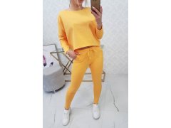 Souprava s oversize halenkou hořčicové barvy 5