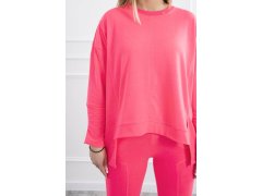 Sada s oversize halenkou růžová neonová 5