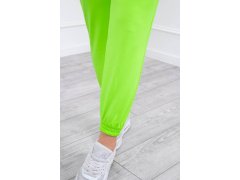 Souprava mikiny s&nbsp;kapucí neonově zelená 4