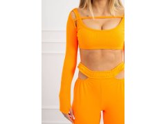 Sada s&nbsp;blůzou nahoře oranžová neonová 3