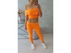 Sada s volánky oranžová neonová 4