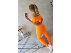Sada s volánky oranžová neonová 5