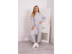 Šedá mikina s&nbsp;kapucí 3