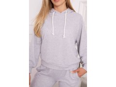 Šedá mikina s&nbsp;kapucí 5