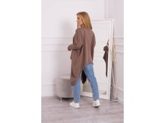 Halenka s oversize potiskem mocca 1