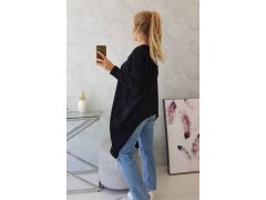 Oversize halenka s potiskem černá 7