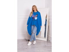 Oversize halenka s potiskem chrpy 4