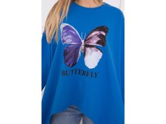 Oversize halenka s potiskem chrpy 5