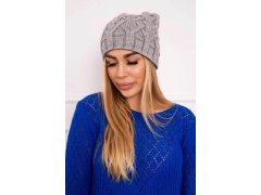 Fleecová čepice Sonia K201 šedá 2