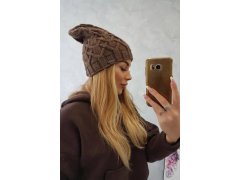 Fleecová čepice Sonia K201 hnědá 1