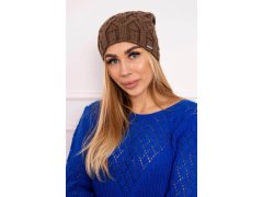 Fleecová čepice Sonia K201 hnědá 2