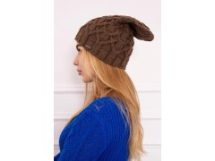 Fleecová čepice Sonia K201 hnědá 3