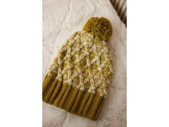 Milano fleecová čepice K203 ecru melange+kiwi 6