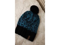 Milano fleecová čepice K203 tyrkysová melange+černá 6