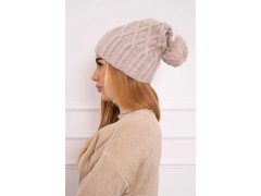Milano fleecová čepice K203 světle béžová 4