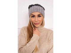 Milano fleecová čepice K203 graphite+grey 2