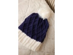 Milano fleecová čepice K203 tmavě fialová+ecru 4