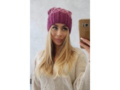 Milano fleecová čepice K203 pink melange+dark pink 1