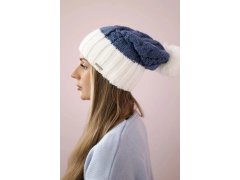 Paris fleecová čepice K212 denim+white 6