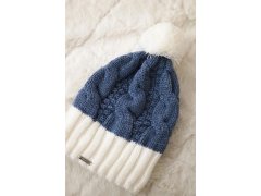 Paris fleecová čepice K212 denim+white 7