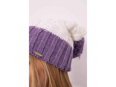 Paris fleecová čepice K212 bílá+fialová 5