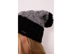 Paris fleecová čepice K212 šedá+černá 5