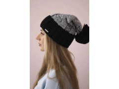 Paris fleecová čepice K212 šedá+černá 6