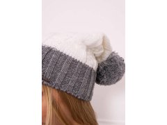 Paris fleecová čepice K212 bílá+šedá 5