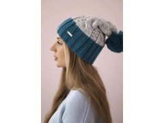 Fleecová čepice Paris K212 grey+marine 6