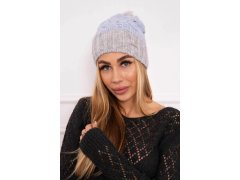 Paris fleecová čepice K212 modrá+šedá 3