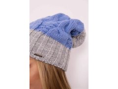 Paris fleecová čepice K212 modrá+šedá 5