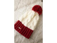 Čepice Paris fleece K212 ecru+bordeaux 7