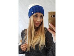 Paris fleecová čepice K212 ecru+chabra 1